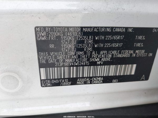 2025 TOYOTA RAV4 XLE