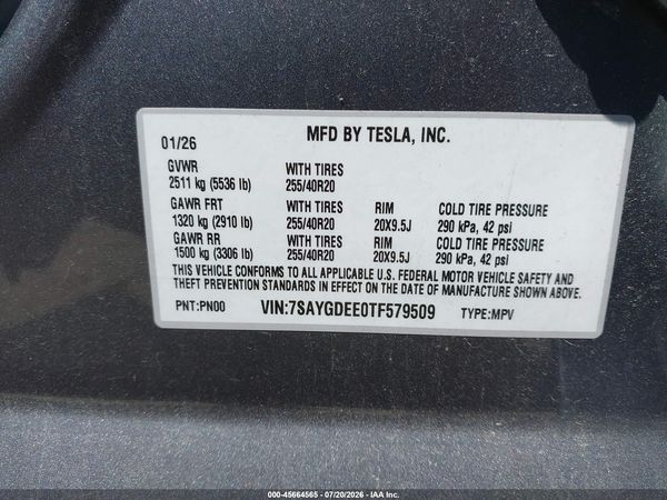 2026 TESLA MODEL Y
