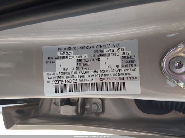 2024 MAZDA MAZDA3 Select Sport Package