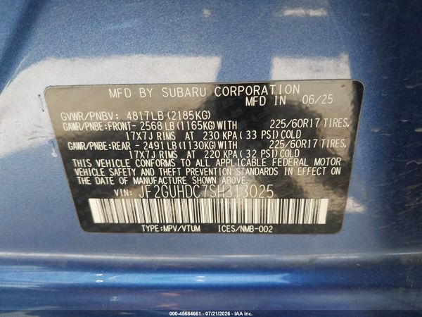 2025 SUBARU CROSSTREK PREMIUM