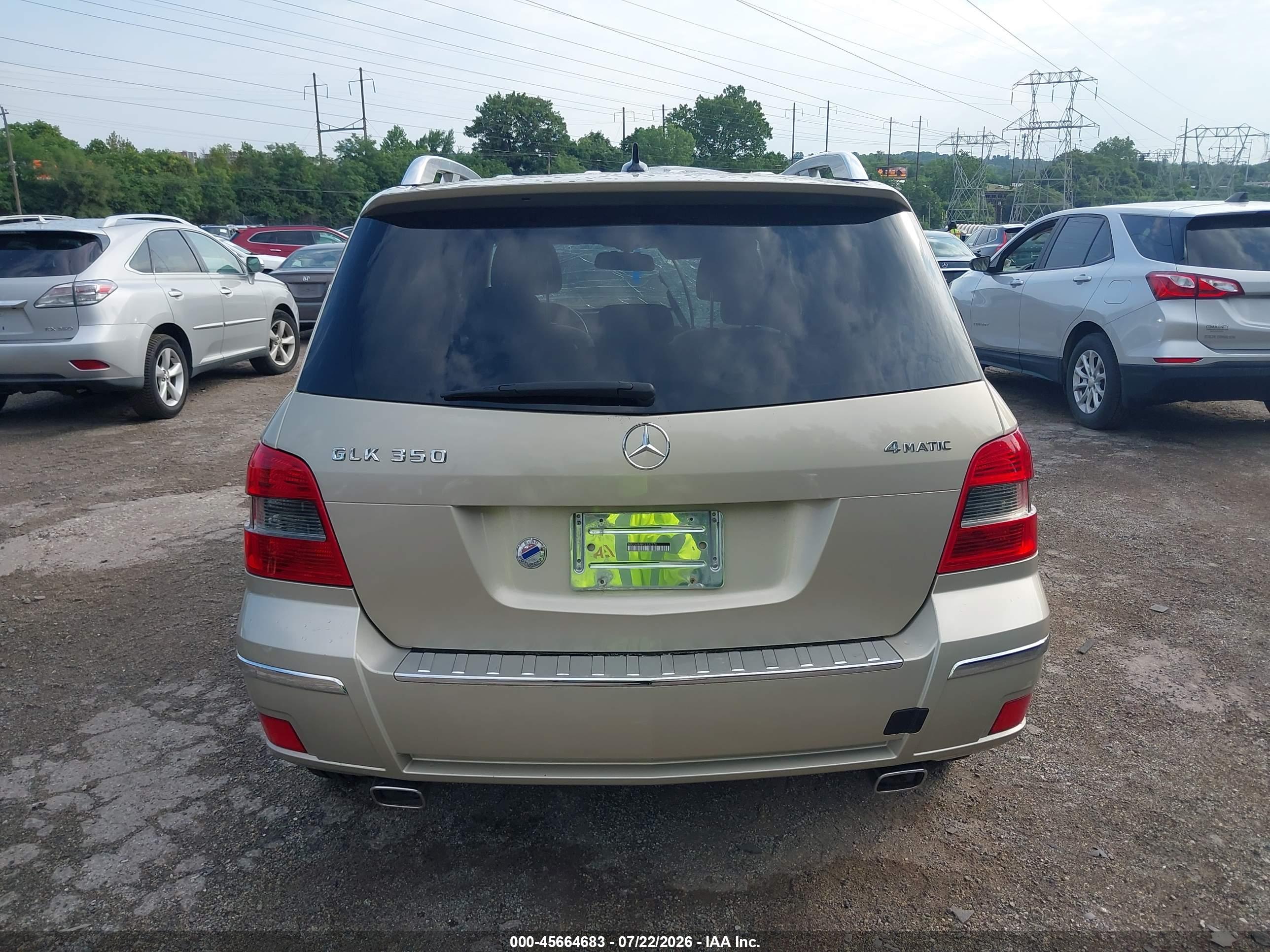 2012 MERCEDES-BENZ GLK 350 GLK350 4-MATIC