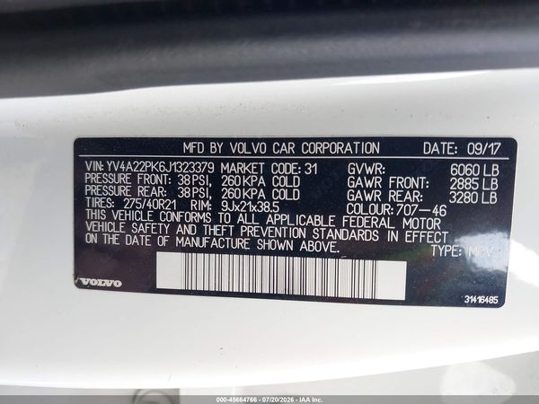 2018 VOLVO XC90 T6 MOMENTUM