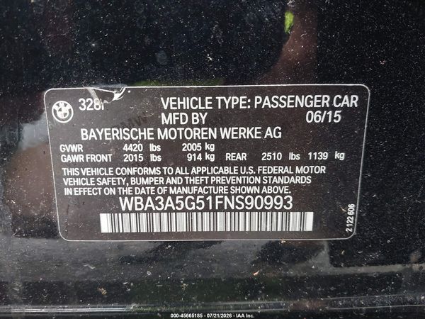 2015 BMW 328I SA