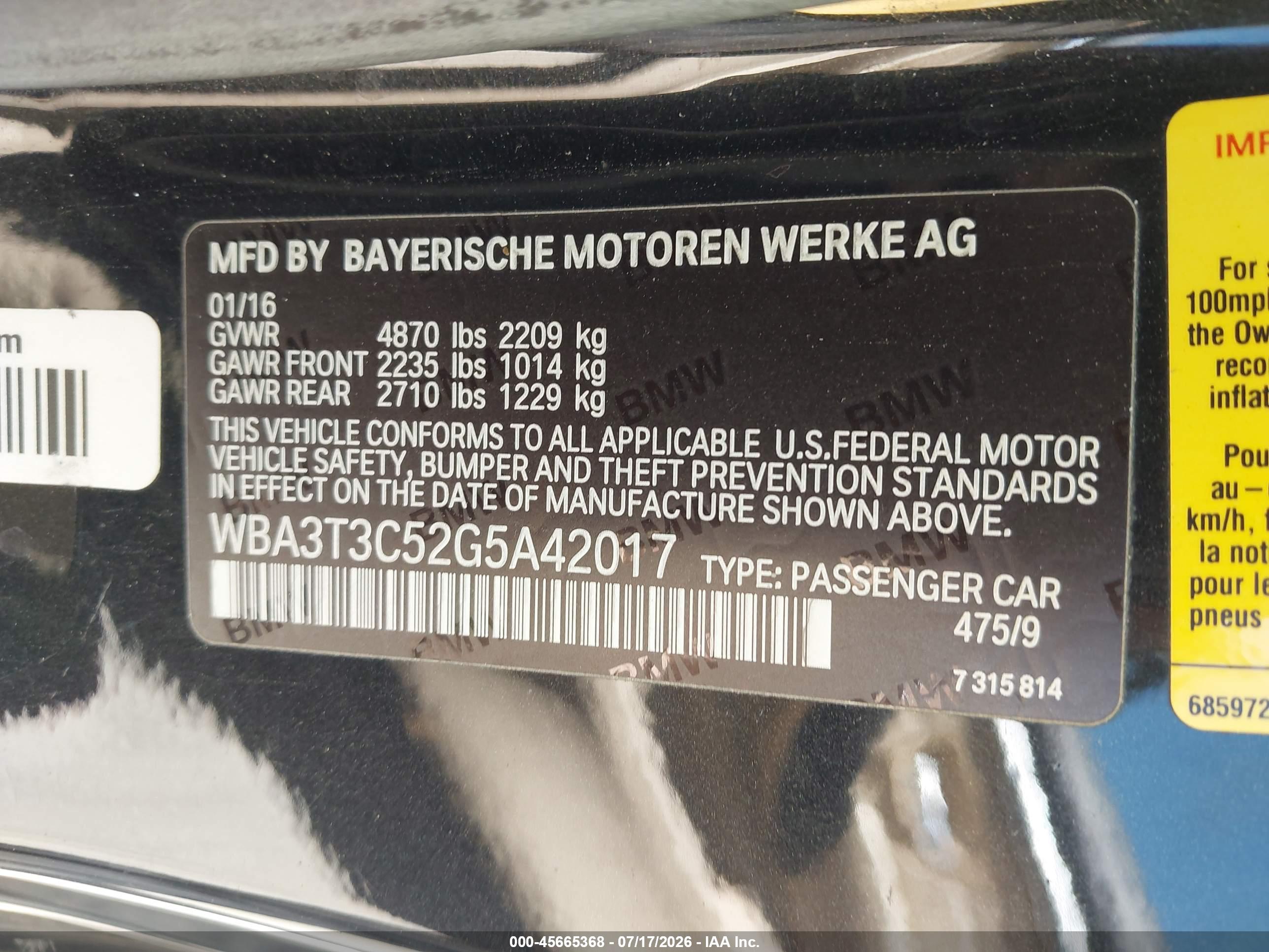 2016 BMW 435I