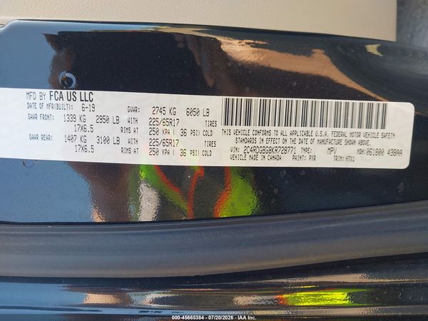 2019 DODGE GRAND CARAVAN SE