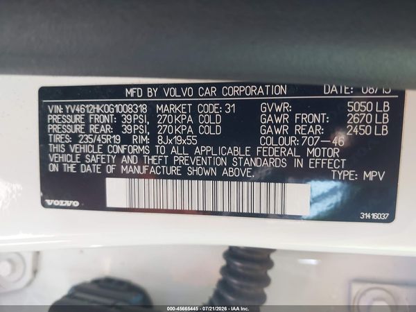 2016 VOLVO V60 CROSS COUNTRY T5