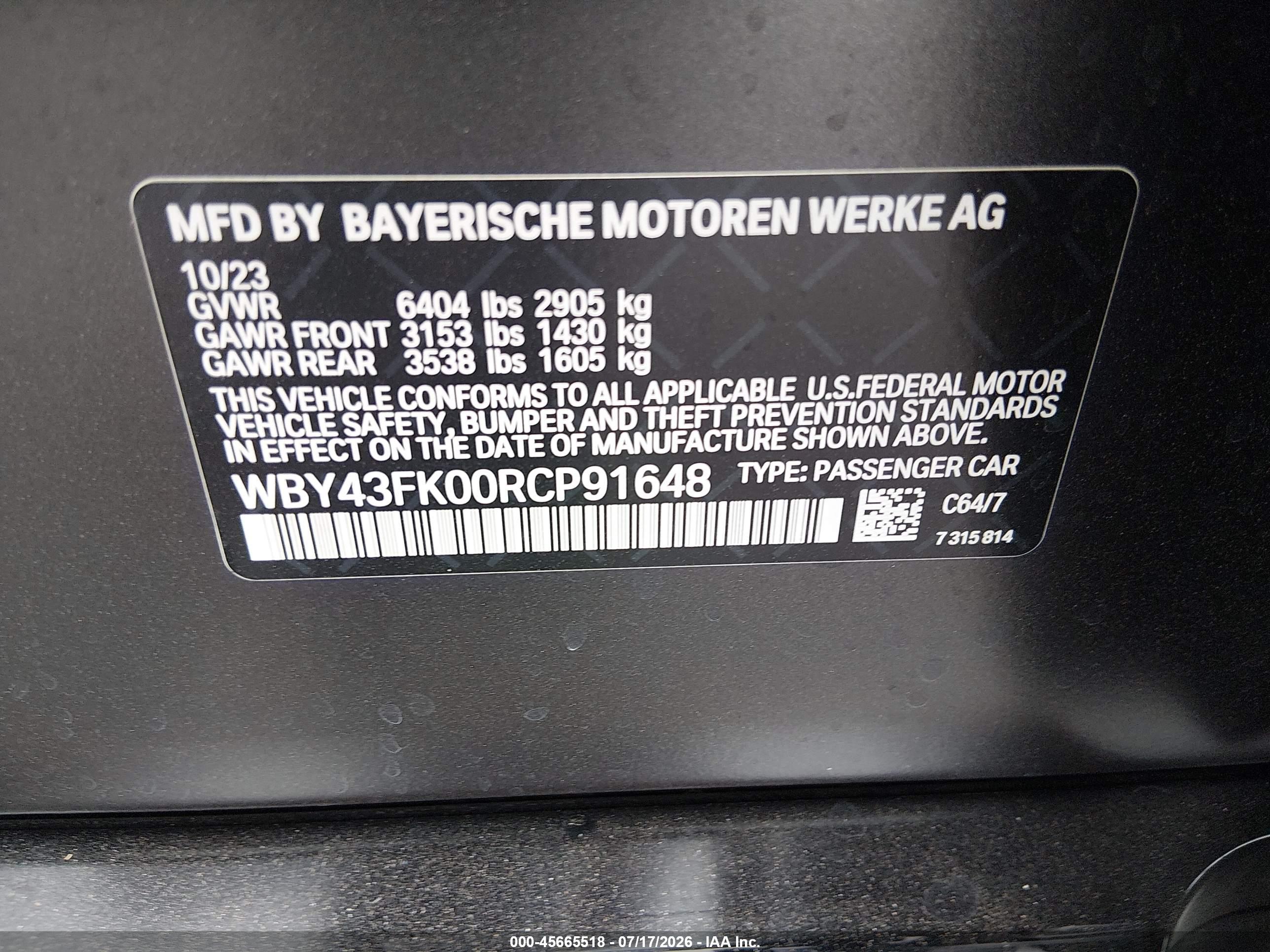 2024 BMW I5 M60