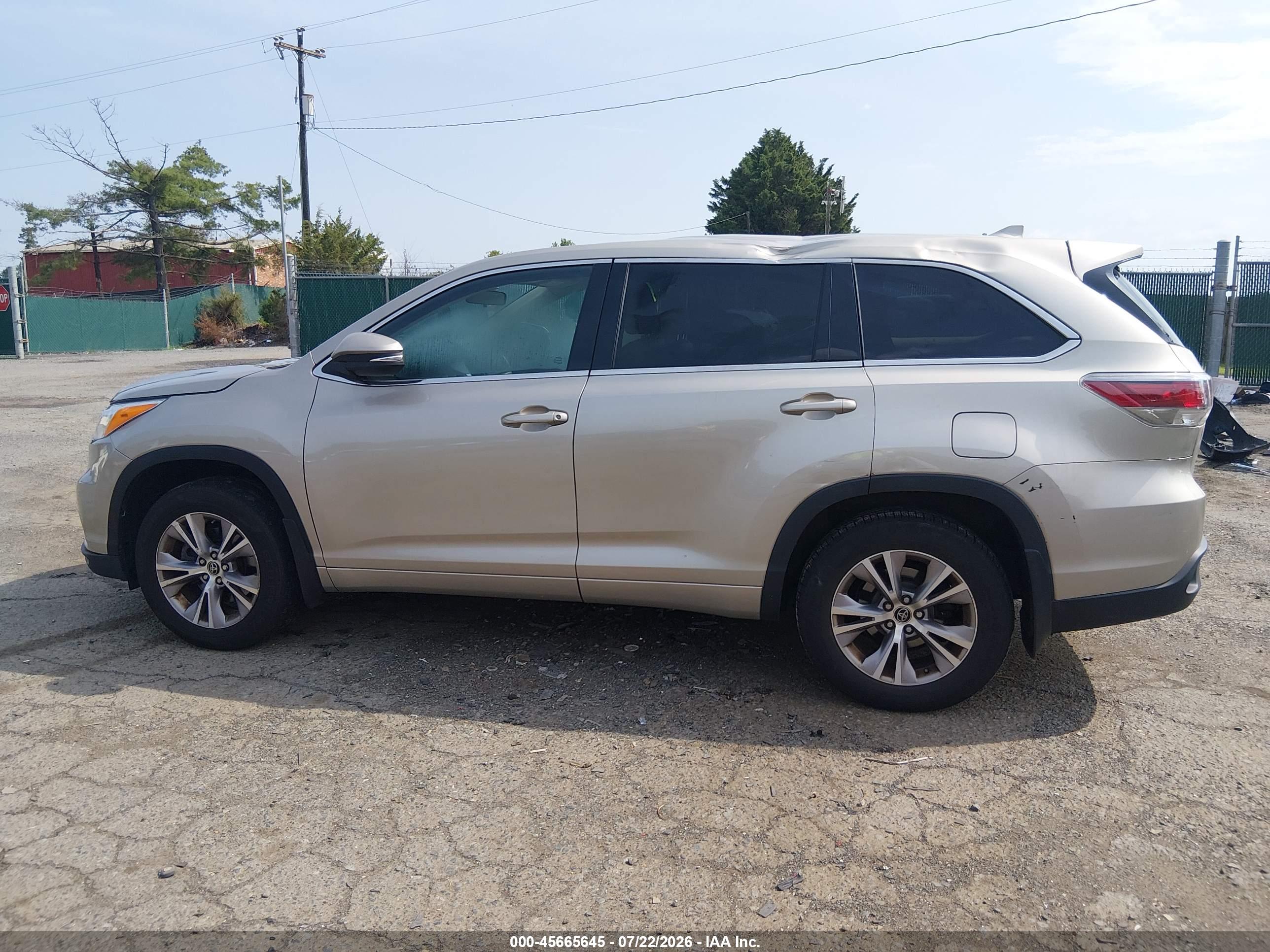 2016 TOYOTA HIGHLANDER LE PLUS V6