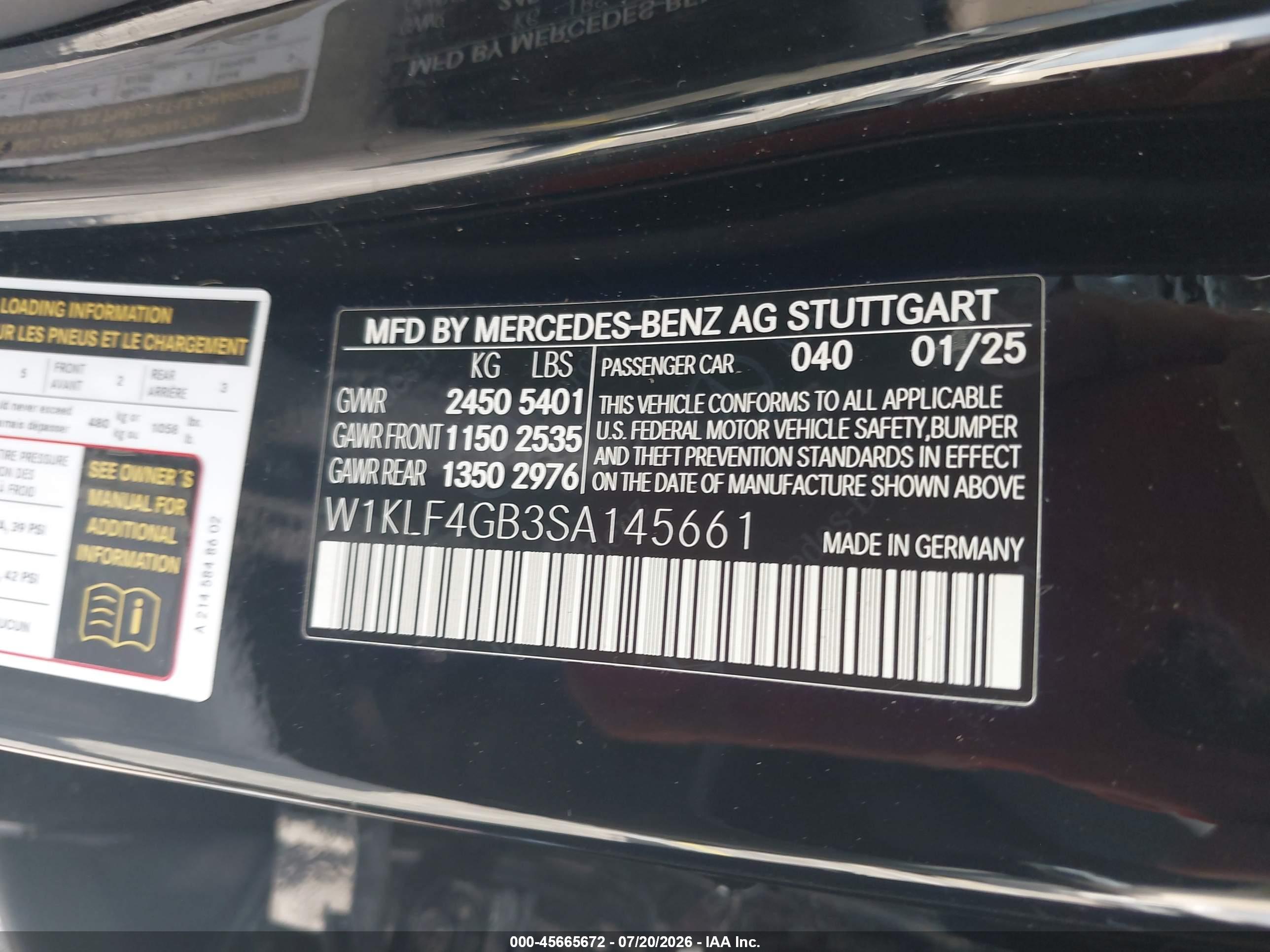 2025 MERCEDES-BENZ E 350 E350