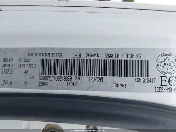 2018 RAM 1500 SLT