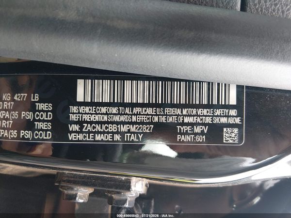 2021 JEEP RENEGADE LATITUDE FWD