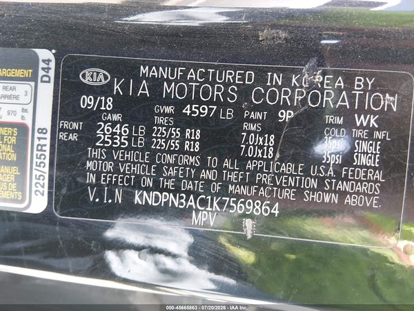 2019 KIA SPORTAGE EX