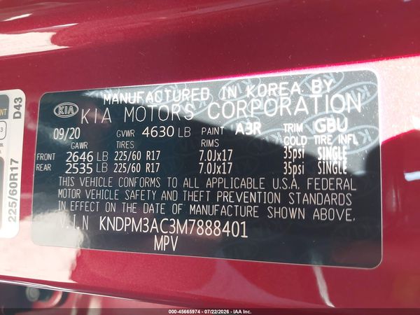 2021 KIA SPORTAGE LX