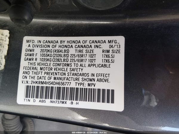 2013 HONDA CR-V EX