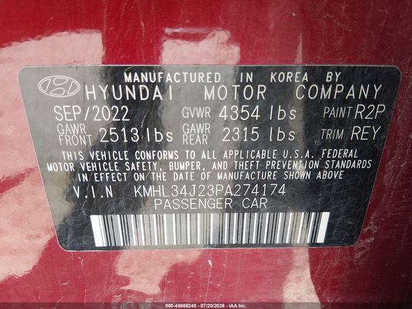 2023 HYUNDAI SONATA LIMITED