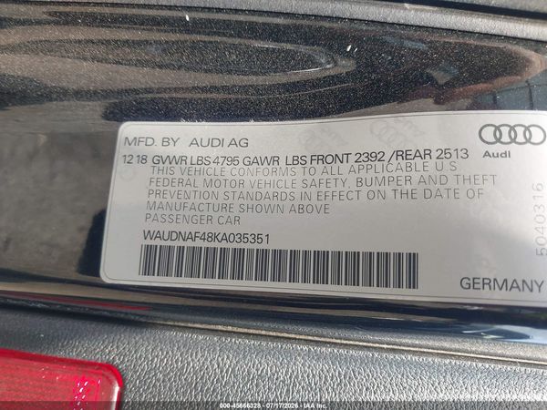 2019 AUDI A4 45 PREMIUM