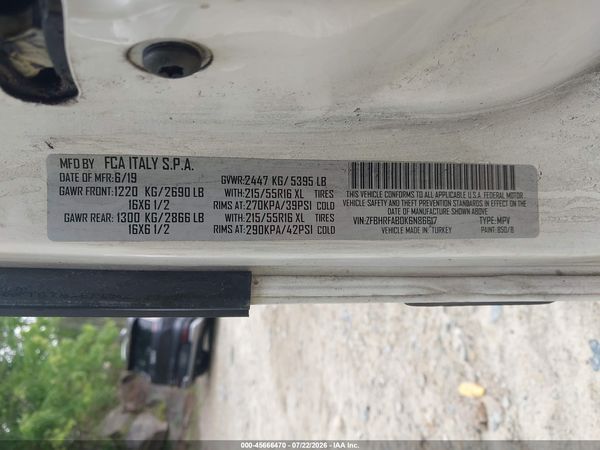 2019 RAM PROMASTER CITY TRADESMAN