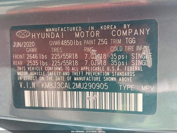 2021 HYUNDAI TUCSON SEL
