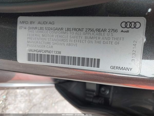 2015 AUDI A6 3.0T PREMIUM PLUS