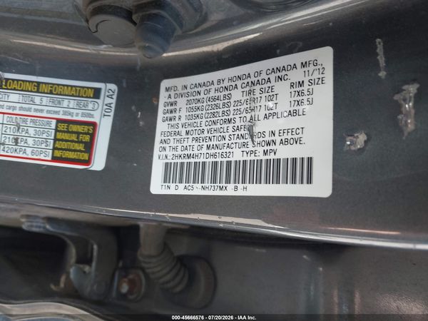 2013 HONDA CR-V EX-L