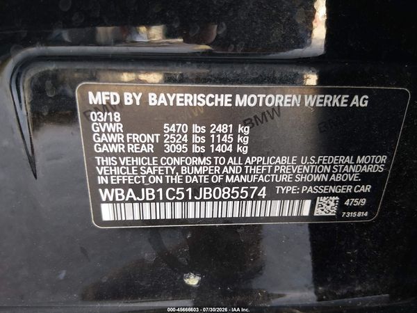 2018 BMW 530E XDRIVE IPERFORMANCE