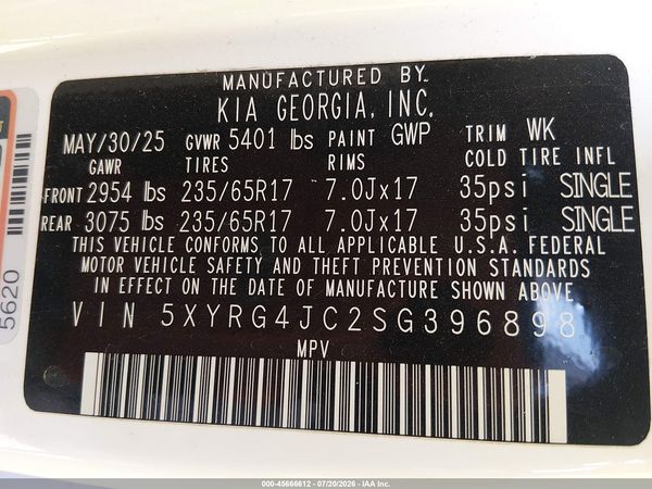 2025 KIA SORENTO LX