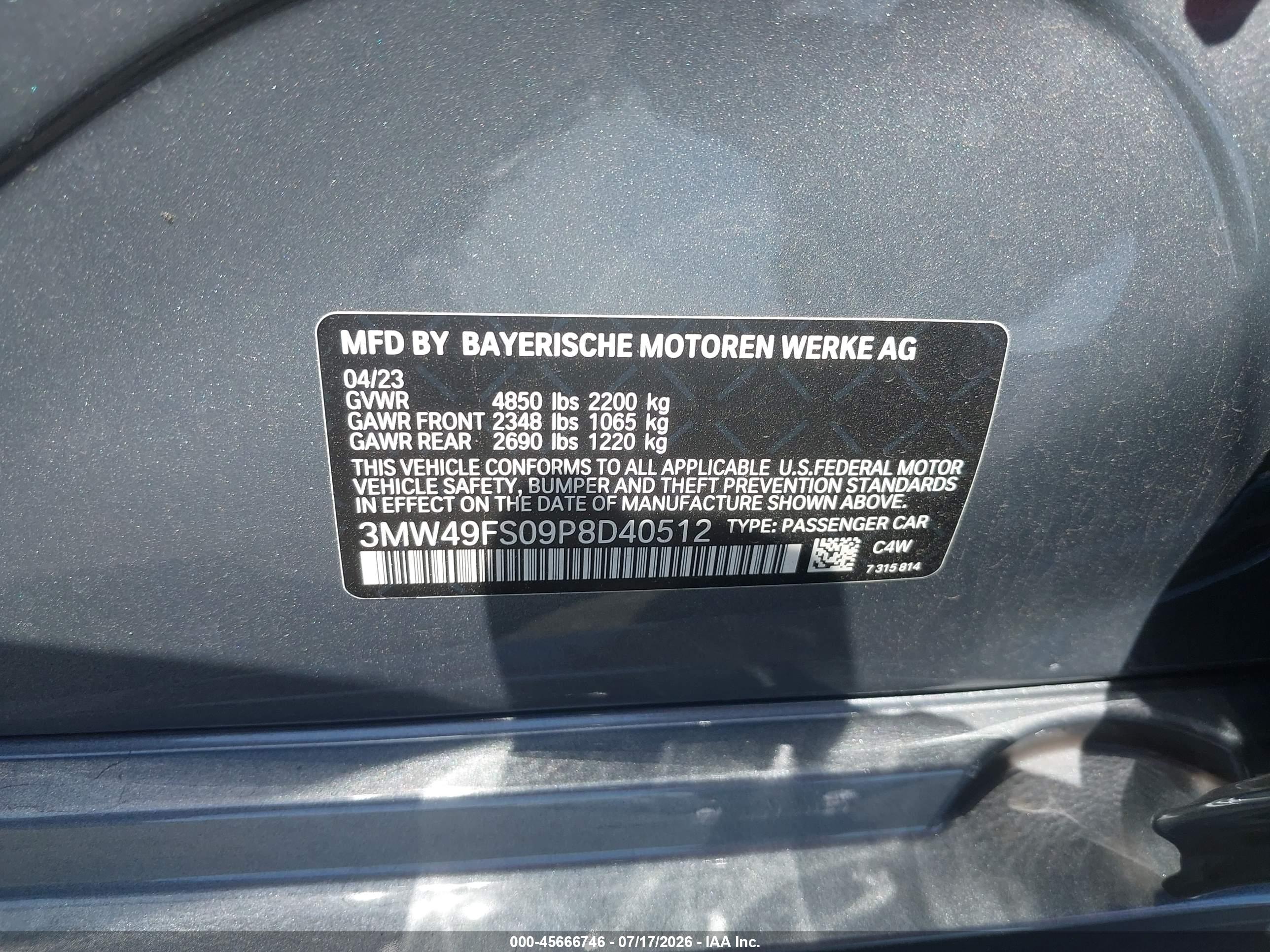 2023 BMW M340I