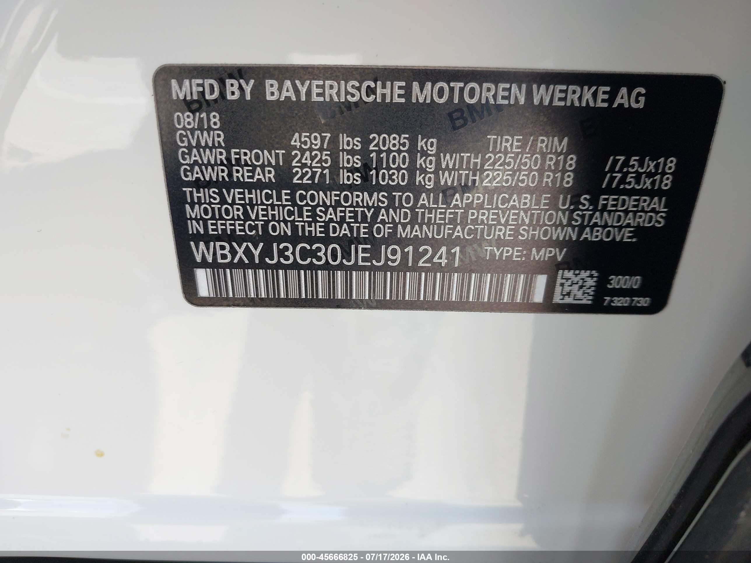 2018 BMW X2 SDRIVE28I