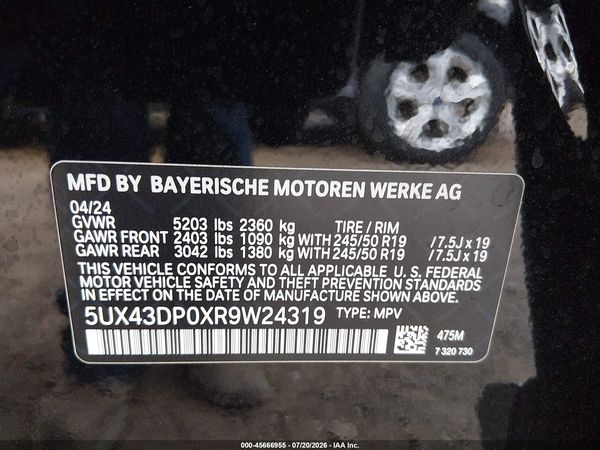 2024 BMW X3 SDRIVE30I