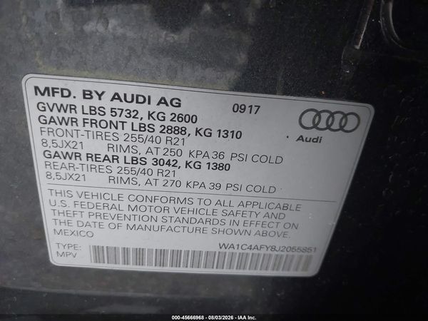 2018 AUDI SQ5 3.0T PREMIUM PLUS