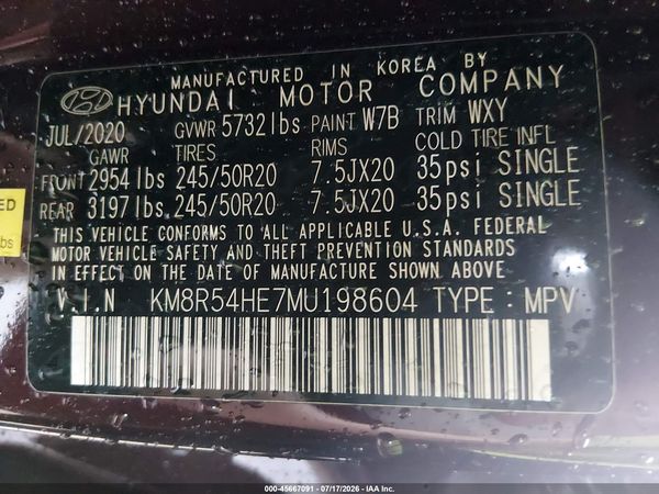 2021 HYUNDAI PALISADE LIMITED