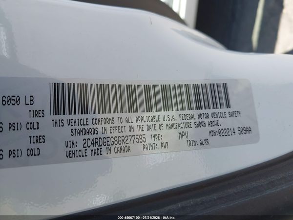 2016 DODGE GRAND CARAVAN R/T