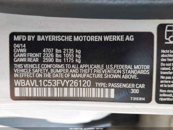 2015 BMW X1 XDRIVE28I