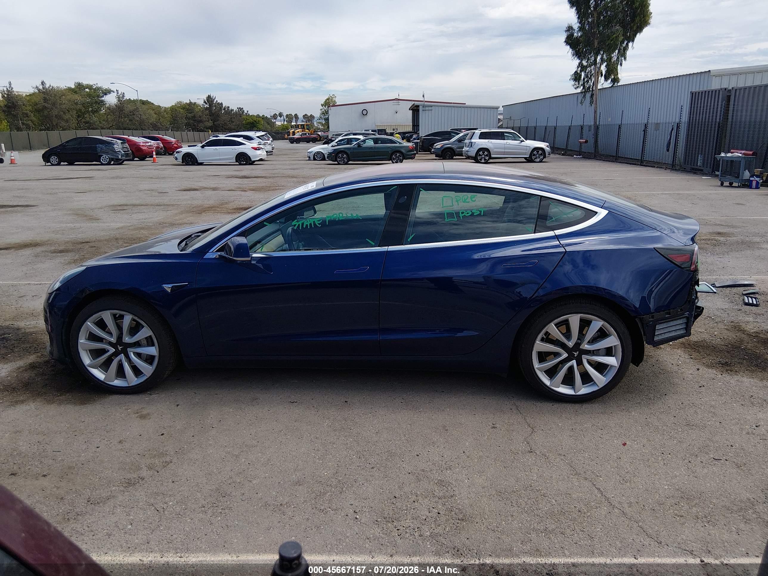 2018 TESLA MODEL 3 LONG RANGE/MID RANGE