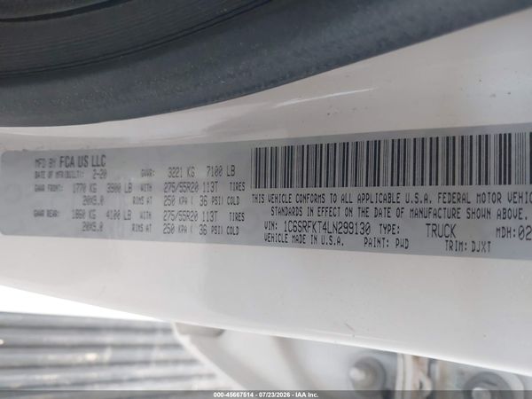 2020 RAM 1500