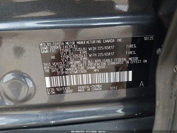 2025 TOYOTA RAV4 XLE