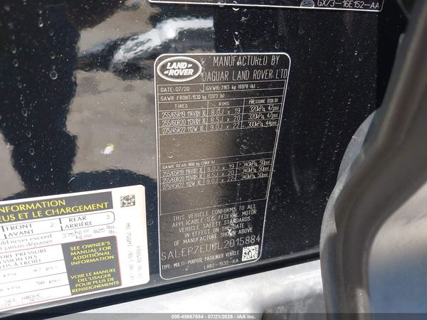 2020 LAND ROVER DEFENDER 110 SE