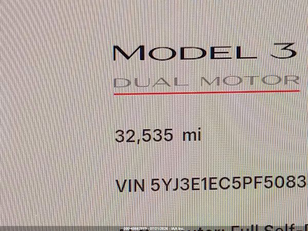 2023 TESLA MODEL 3