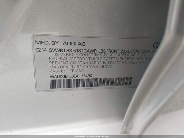 2014 AUDI S4 3.0T PREMIUM PLUS