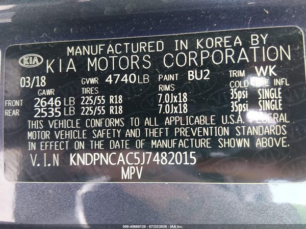 2018 KIA SPORTAGE EX
