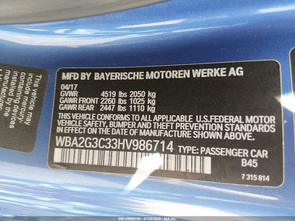 2017 BMW M240I XDRIVE