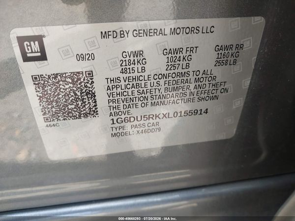 2020 CADILLAC CT5 SPORT