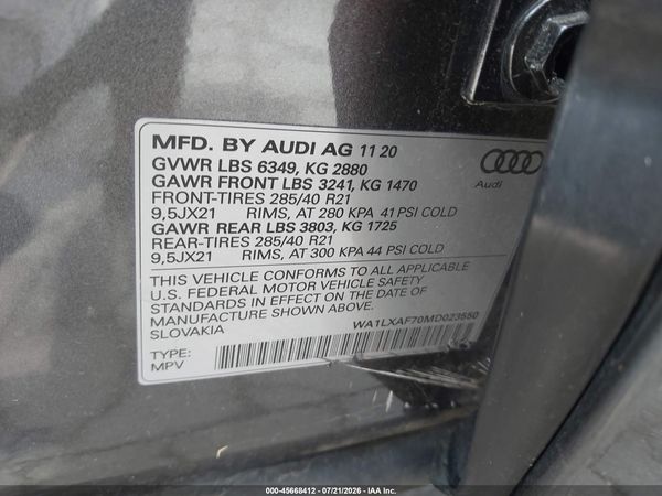 2021 AUDI Q7