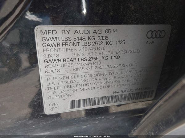 2014 AUDI ALLROAD 2.0T PREMIUM
