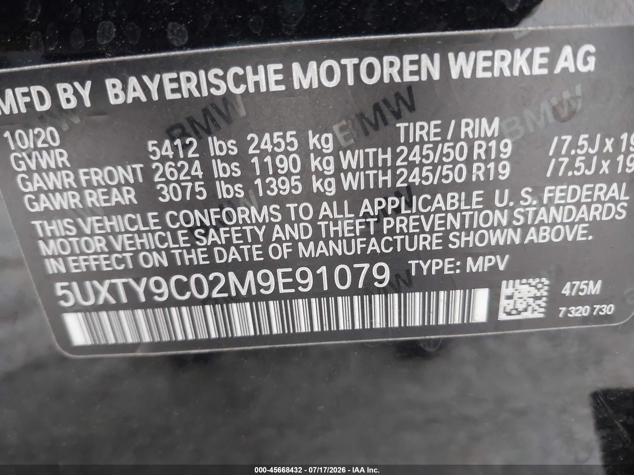 2021 BMW X3 M40i