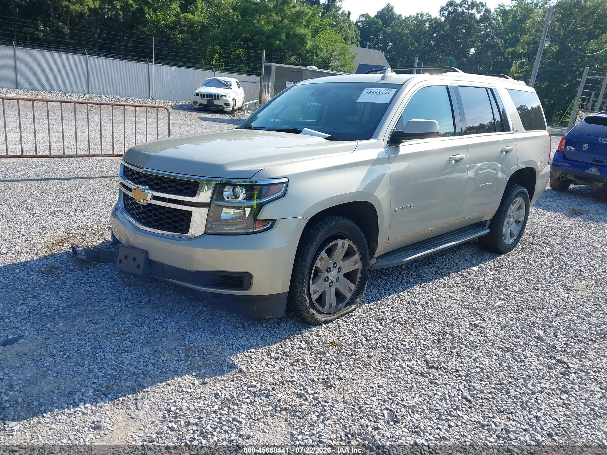 2016 CHEVROLET TAHOE LT — I2