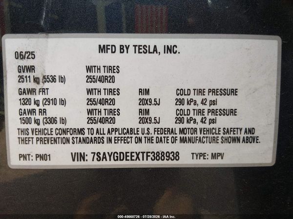 2026 TESLA MODEL Y
