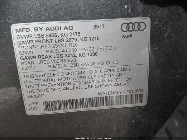 2018 AUDI Q5