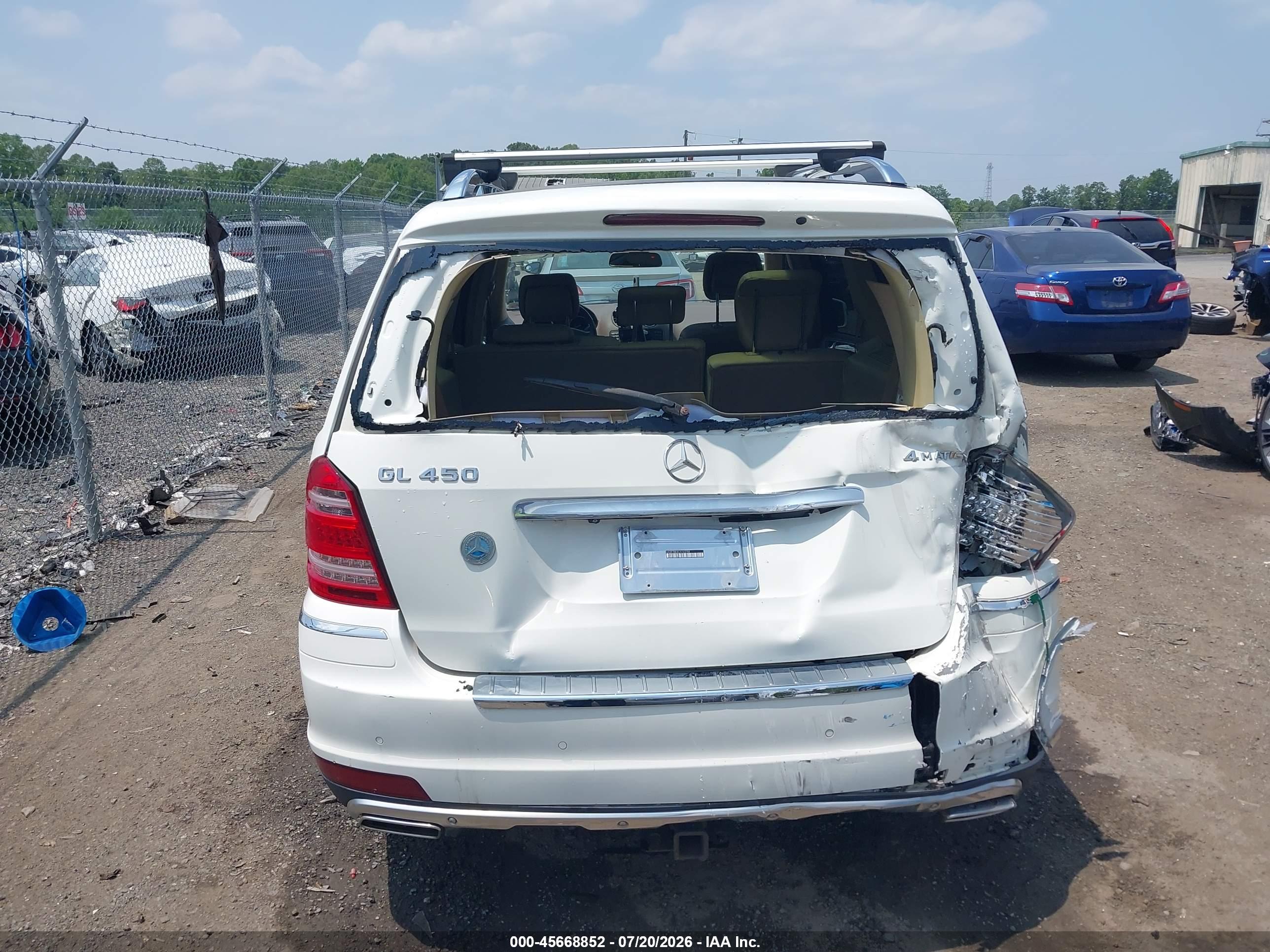 2012 MERCEDES-BENZ GL 450 4MATIC
