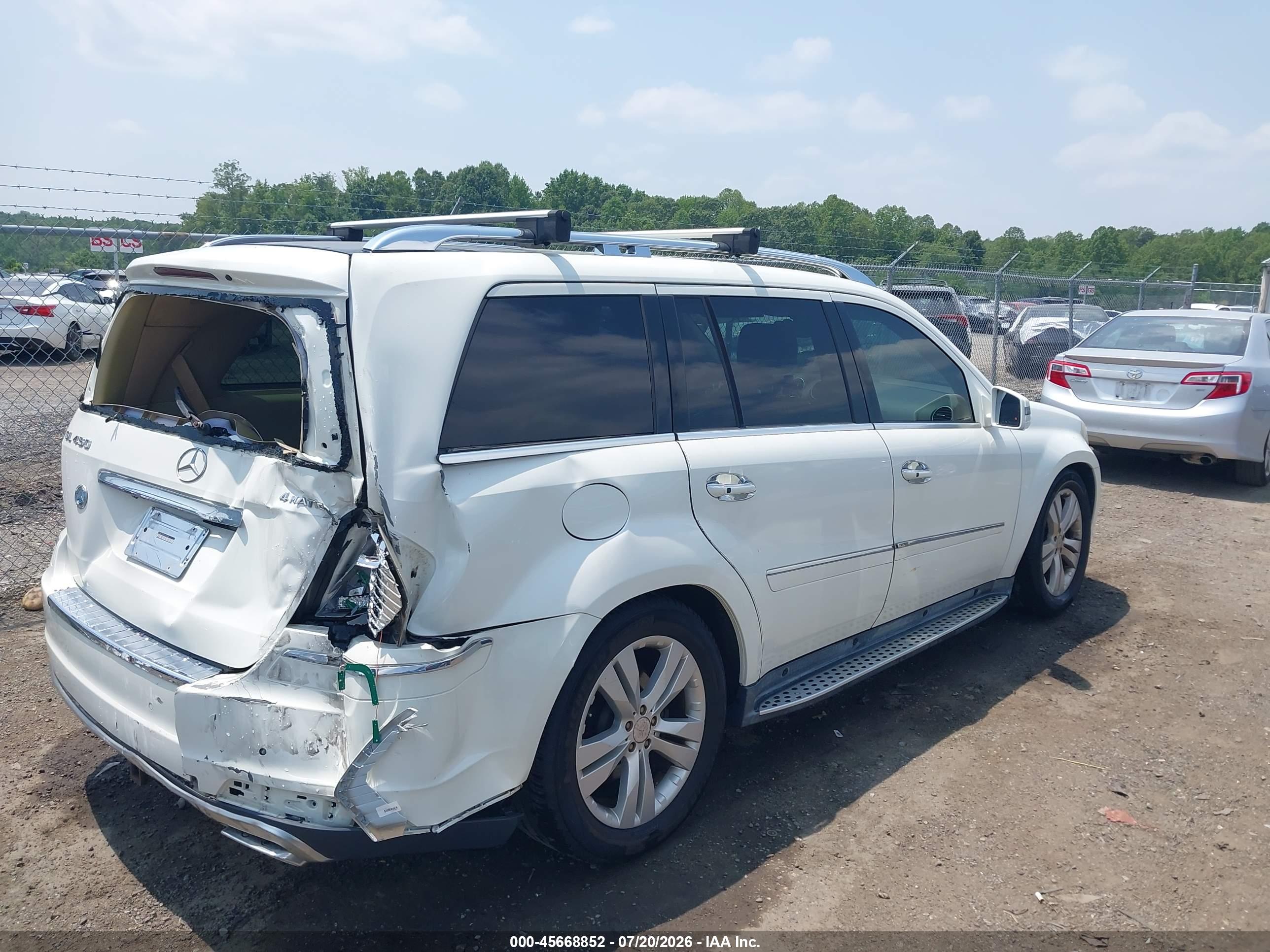 2012 MERCEDES-BENZ GL 450 4MATIC